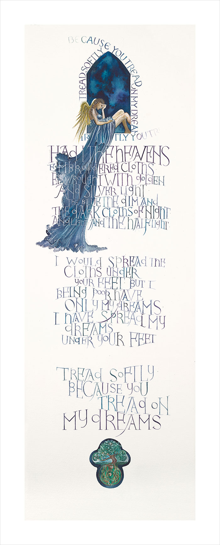 Tread Softly a  Calligraphy art print by Tess Cooling